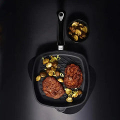AMT Gastroguss Non Stick Square BBQ Grill Pan 28cm