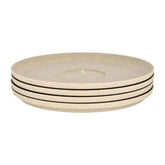 Huskee Natural Universal Saucers Set of 4