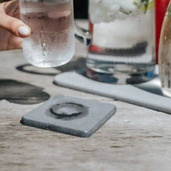 Hydro Hold Diatomite Light Grey Coasters Set of 4