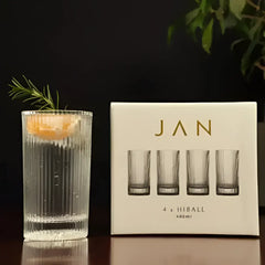 Jan Allure Highball Glass 400ml Set of 4