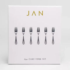 Jan Pluto Stainless Steel Cake Forks Set of 6