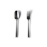 Jan Stainless Steel Mirror Salad Server Set of 2