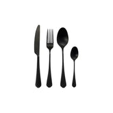 Jenna Clifford Modera Satin Black Cutlery Set 16 Piece
