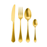 Jenna Clifford Modera Satin Gold Cutlery Set 16 Piece