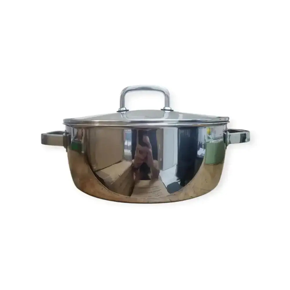 3-Ply Stainless Steel High Casserole Pot 8.4L