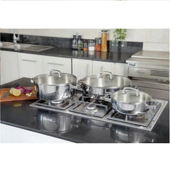3-Ply Stainless Steel Shallow Casserole Pot 3.5L