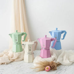 Bialetti Moka Exclusive Espresso Maker 6-Cup Cream
