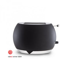 Bugatti Romeo Stainless Steel 2-Slice Toaster Black