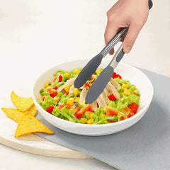 Creative Cooking Silicone Tongs Small Grey