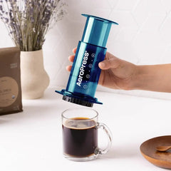 AeroPress Clear Blue 4-Cup Coffee Maker