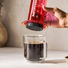 AeroPress Clear Red 4-Cup Coffee Maker