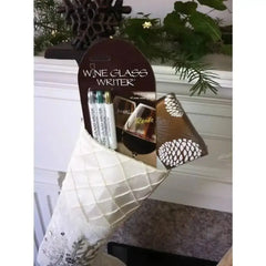 AMT Wine Glass Writer Original Metallic Set of 3