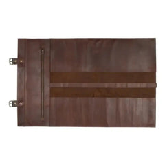 Arrow Leather Goods Knife Roll Brown Deluxe 14 Slot