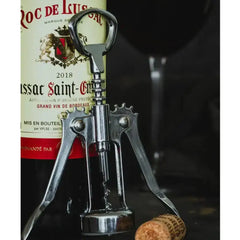 BarCraft Double Handled Chrome Wing Corkscrew