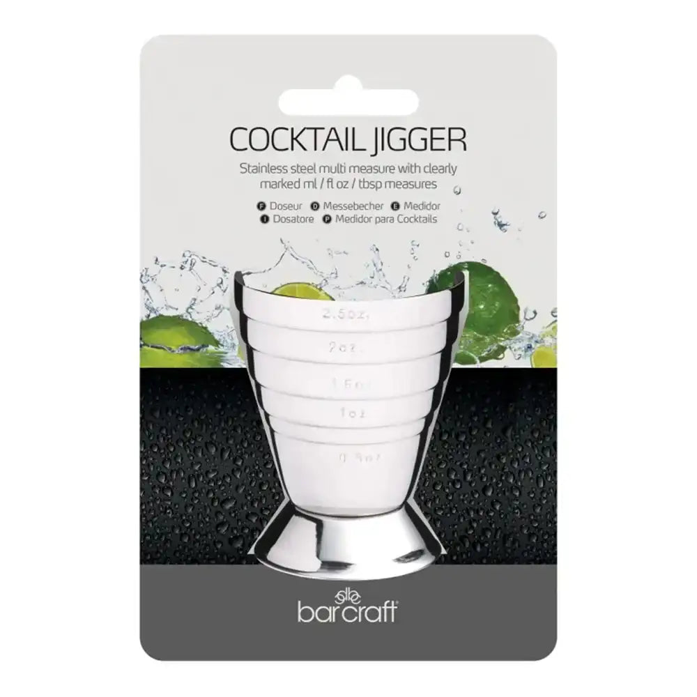 BarCraft Stainless Steel Jigger Imperial & Metric