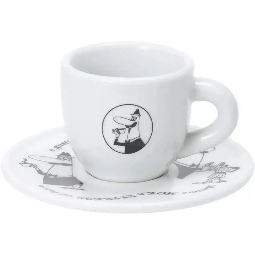 Bialetti Carosello Espresso Cup & Saucer Set of 4