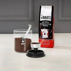 Bialetti Coffee Glass Storage Jar With Moka Top