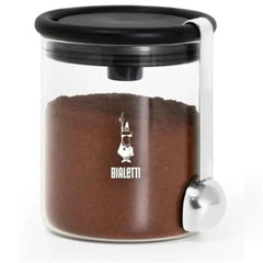 Bialetti Coffee Glass Storage Jar With Moka Top