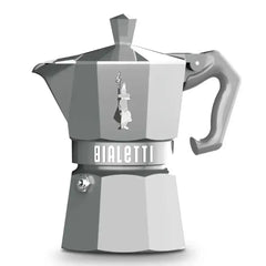 Bialetti Moka Colours Espresso Maker 3-Cup Silver