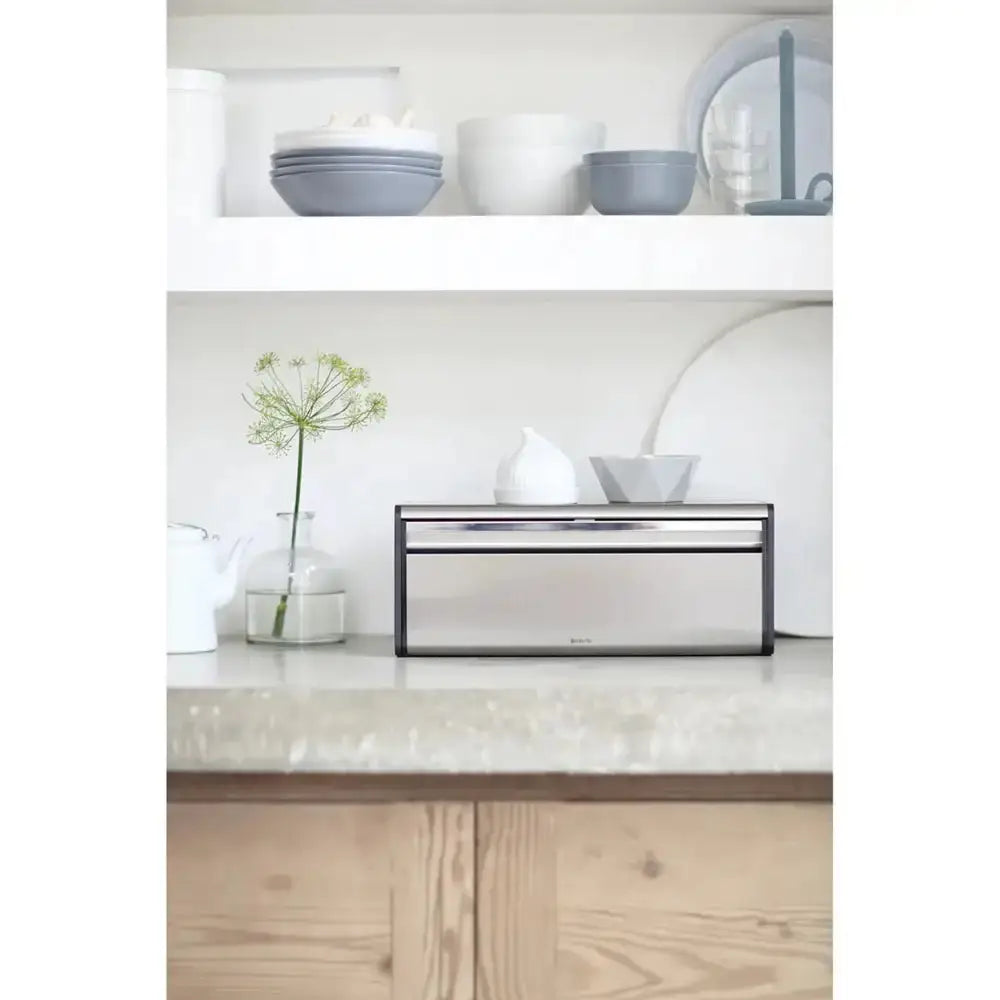 Brabantia Fall Front Stainless Steel Bread Bin