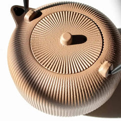 Cast Iron Chinese Teapot Sandstone 1.0L