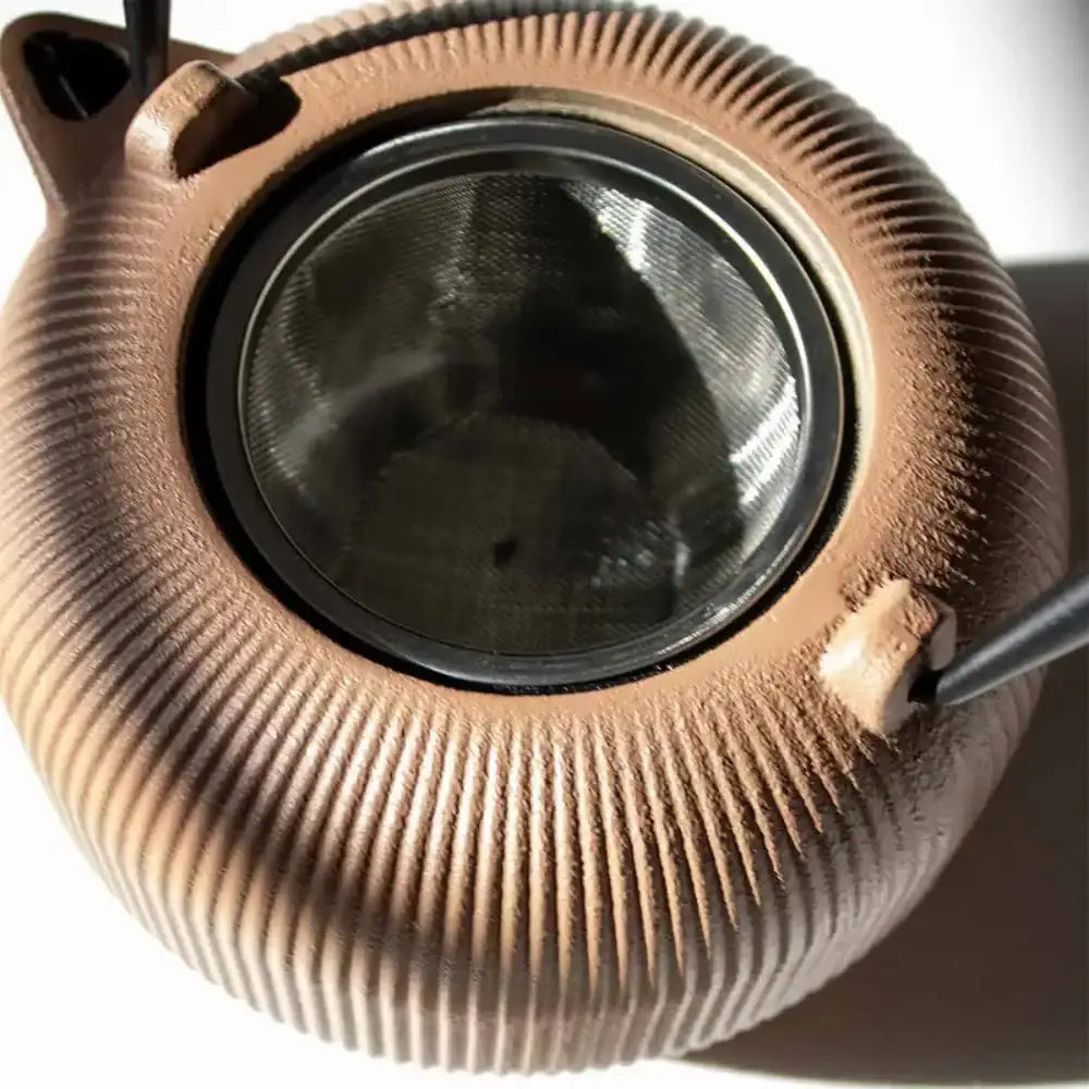 Cast Iron Chinese Teapot Sandstone 1.0L