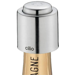 Cilio Champagne Bottle Stopper With Pop-Up Seal
