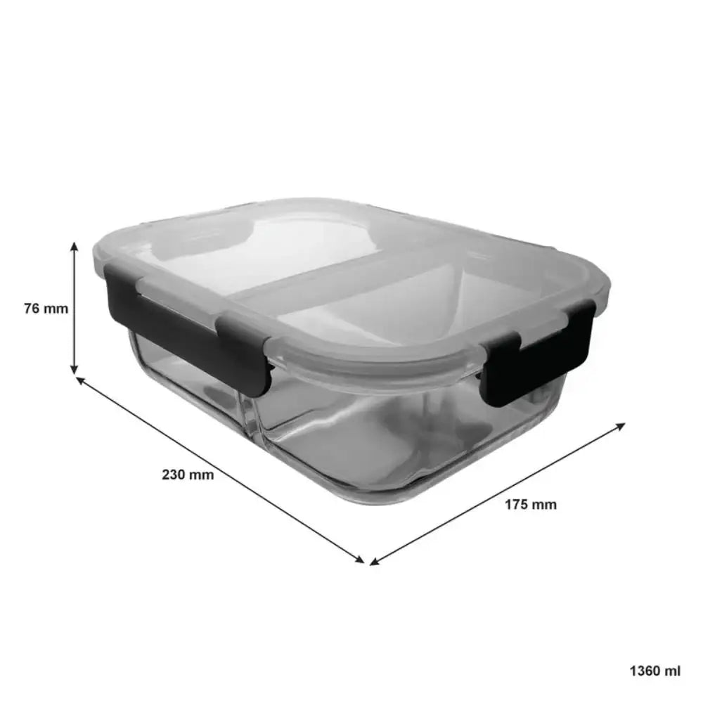 Consol Madrid Rectangular Glass Food Storage Container 1.36L