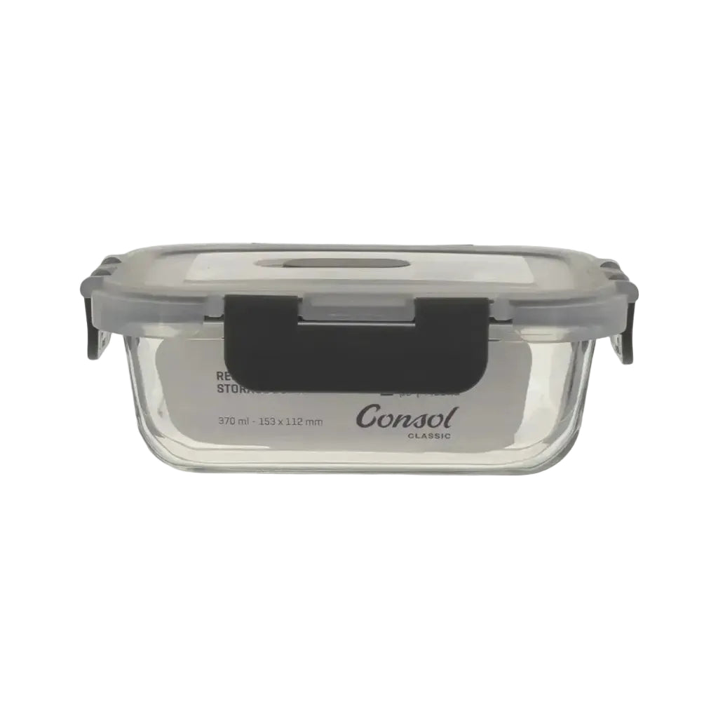 Consol Madrid Rectangular Glass Food Storage Container 370ml