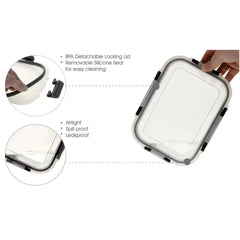 Consol Madrid Rectangular Glass Food Storage Container Set of 2