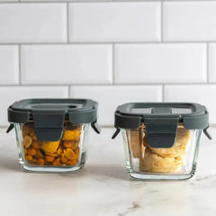 Consol Madrid Rectangular Glass Food Storage Container Set of 2