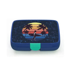 Crunchbox Classic 5 Compartment Lunchbox Blue Surfer