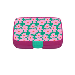 Crunchbox Classic 5 Compartment Lunchbox Pink Flower
