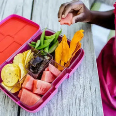 Crunchbox Classic 5 Compartment Lunchbox Pink Unicorn