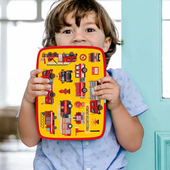 Crunchbox Classic 5 Compartment Lunchbox Red Firetruck