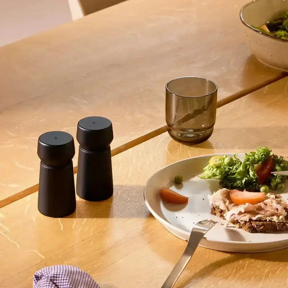 Crushgrind Amsterdam Black Beech Grinder Set of 2