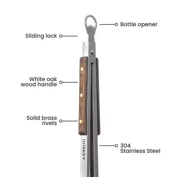 Donkey Long Tong Stainless Steel Tong 80cm