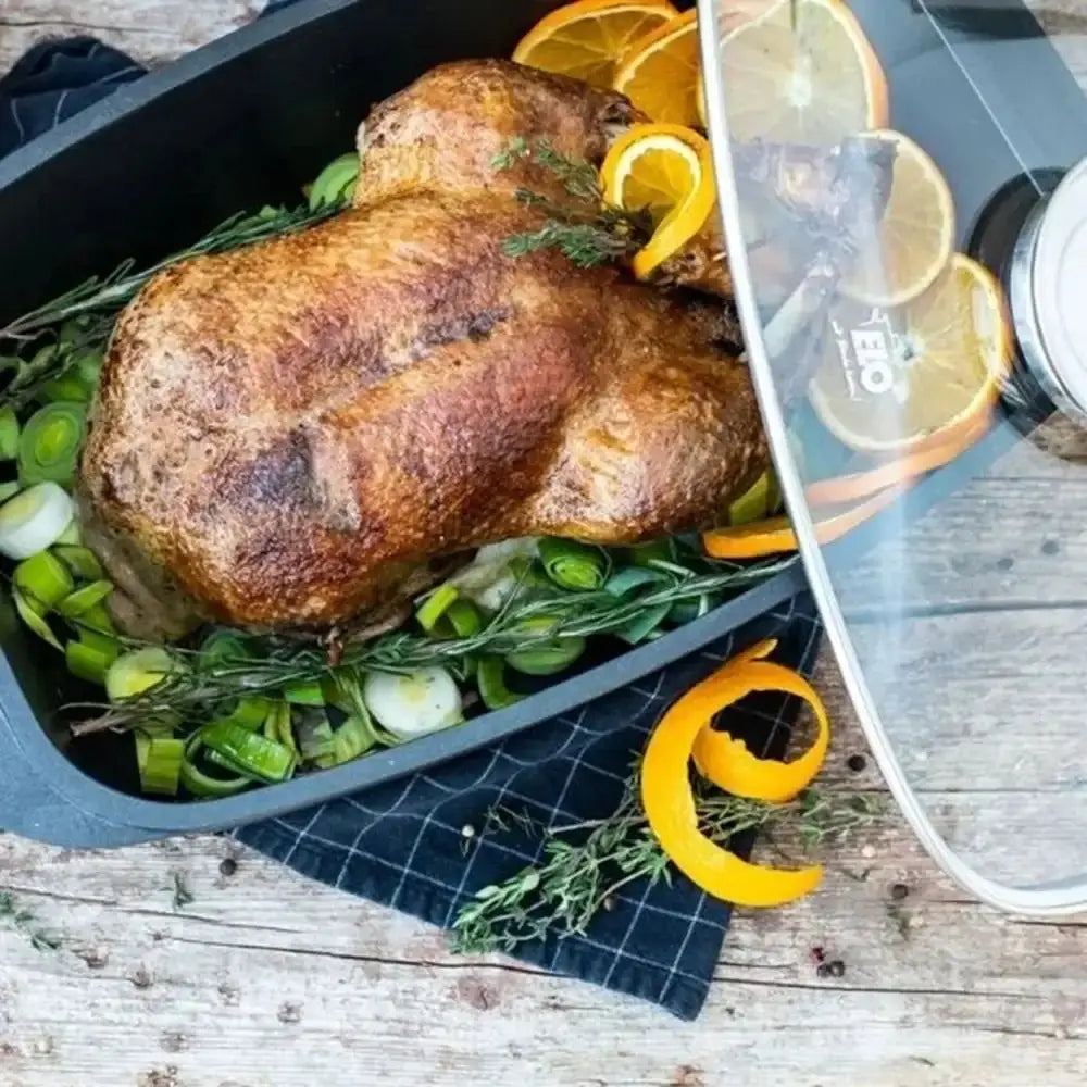 Elo Alucast Rectangular Roasting Pan with Lid 40x22cm