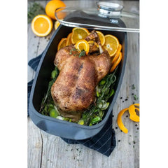 Elo Quatro Rectangular Roaster and Lid 40x22cm