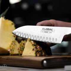 Global G Series Fluted Santoku Knife 18cm