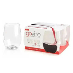 Govino Outdoor Plastic Red Wine Glasses Set of 4