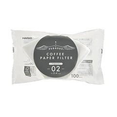 Hario Pegasus Paper Filter 02 100 Pack Bleached