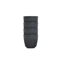 Huskee Espresso Cup Charcoal 90ml Set of 4