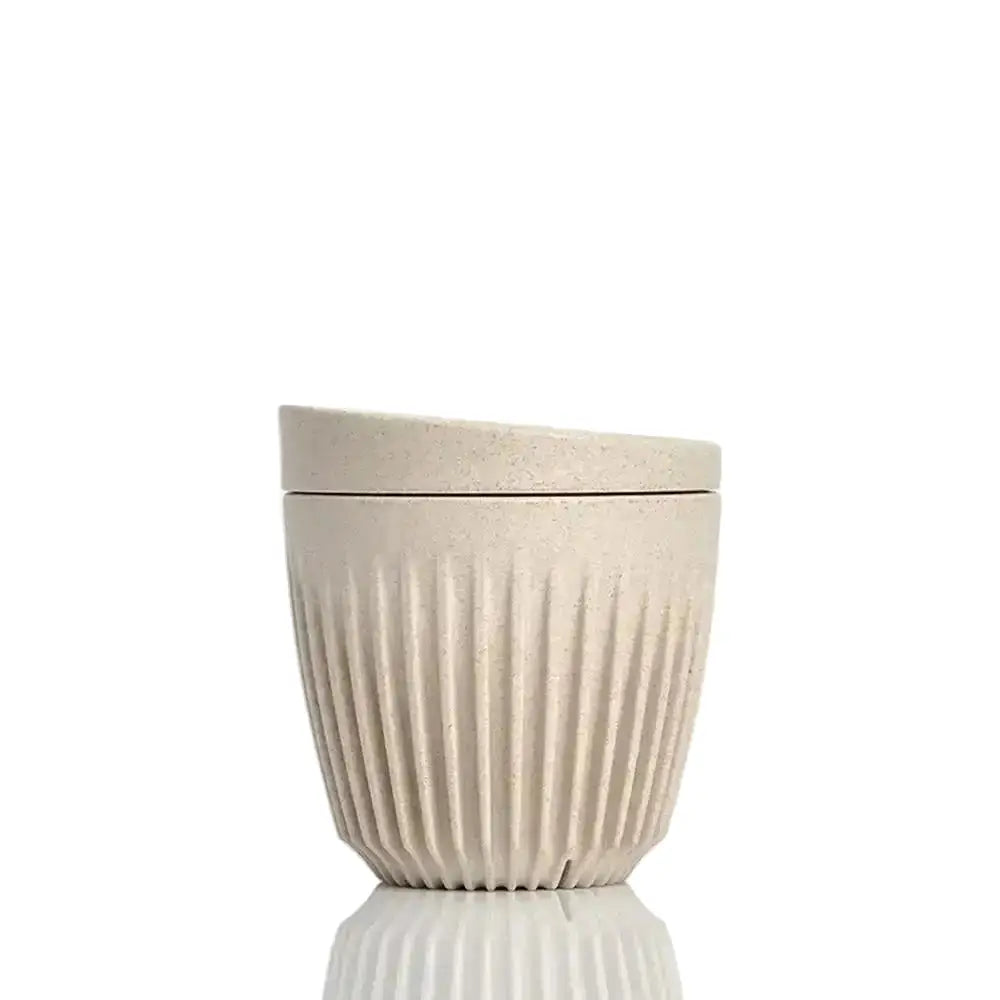 Huskee Travel Cup and Lid Natural 175ml