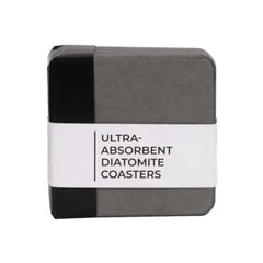 Hydro Hold Diatomite Coasters Dark Grey Set of 4