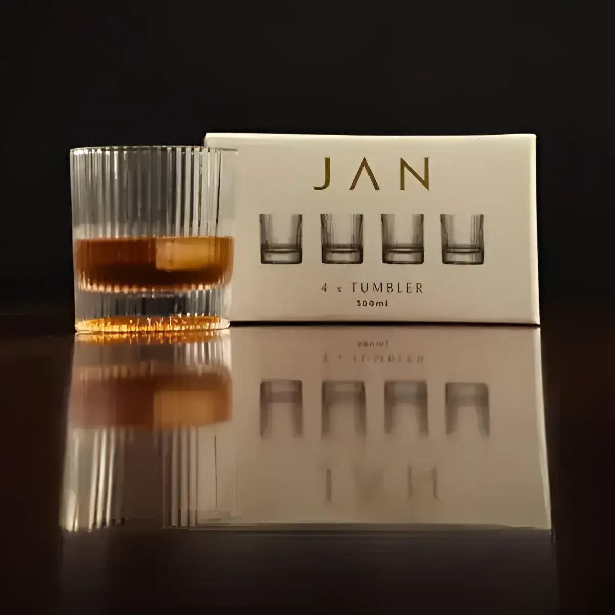 Jan Allure Tumbler Glass 300ml Set of 4
