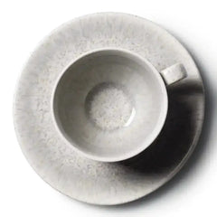Jan Ashes & Olive Cups with Saucers Grey Set of 4
