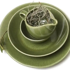 Jan Ashes & Olive Pasta Bowls Olive Green Set of 4