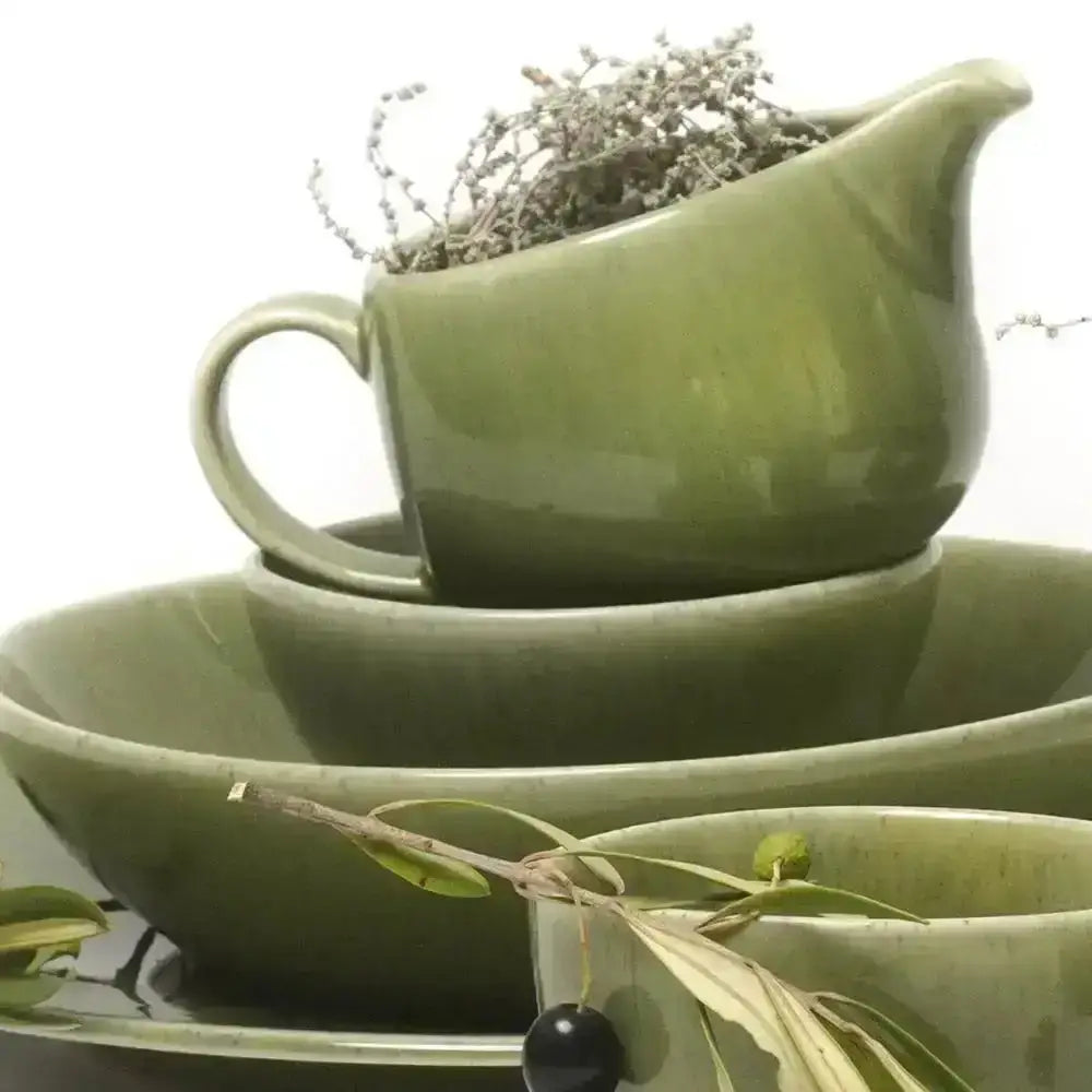 Jan Ashes & Olive Teapot 1L Stoneware Olive Green