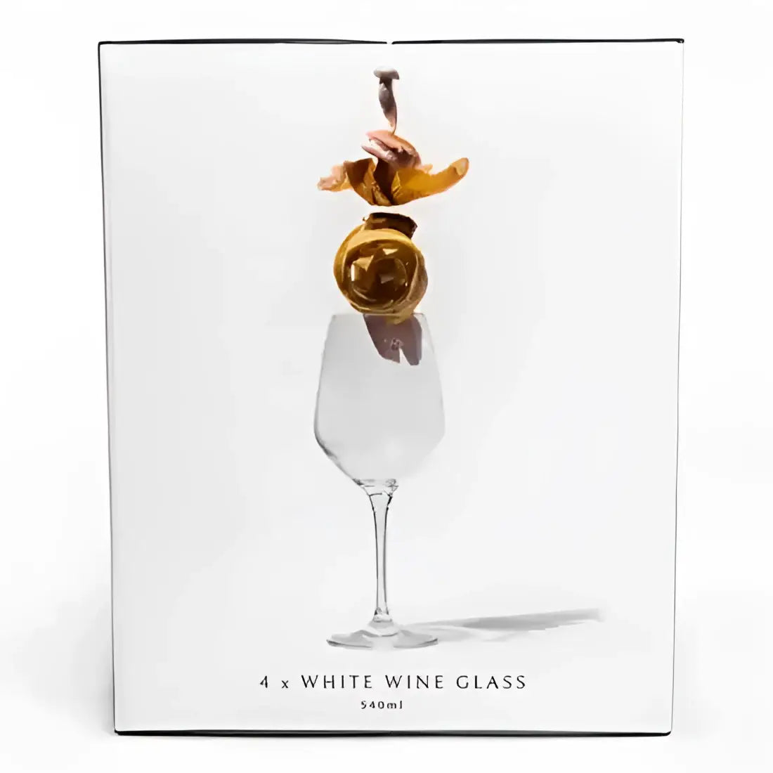 Jan Crystal White Wine Glasses Set of 4